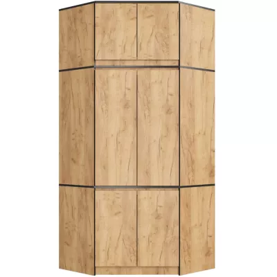 Rohový nástavec na skříň LOTA 100 cm - dub craft