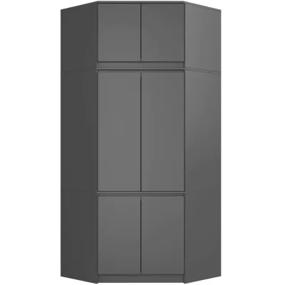 Rohový nástavec na skříň LOTA 100 cm - šedý