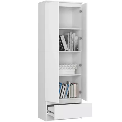 Dvoudveřová skříň se šuplíkem 60 cm VALESTRA - bílá