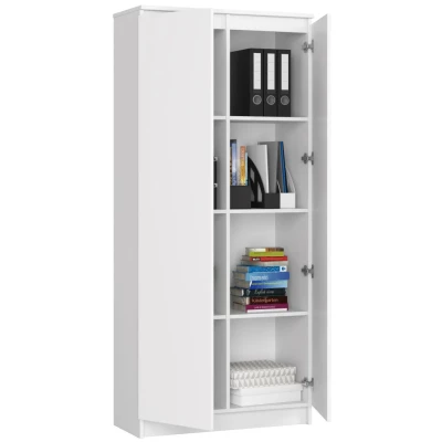 Policová skříň 80 cm VALESTRA - bílá