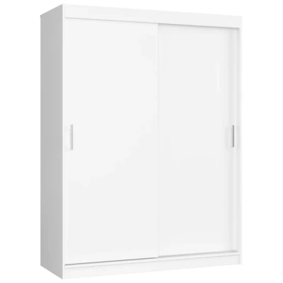 Prostorná šatní skříň 150 cm VALESTRA - bílá