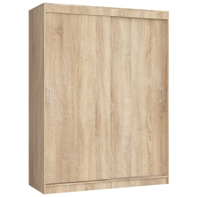 Prostorná šatní skříň 150 cm VALESTRA - dub sonoma