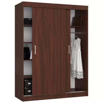 Prostorná šatní skříň 150 cm VALESTRA - wenge