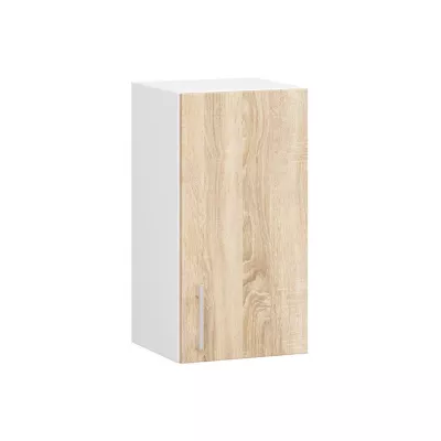 Horní kuchyňská skříňka TRIVORA - šířka 30 cm, bílá / dub sonoma