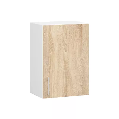 Horní kuchyňská skříňka TRIVORA - šířka 40 cm, bílá / dub sonoma