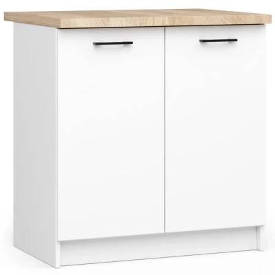 Dolní kuchyňská skříňka 80 cm VERMINA - bílá