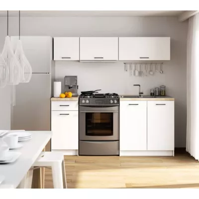 Horní skříňka s výklopnými dvířky 80 cm VERMINA - bílá