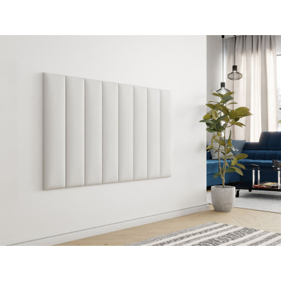 VÝPRODEJ - Čalouněný nástěnný panel 80x20 PAG - bílá ekokůže