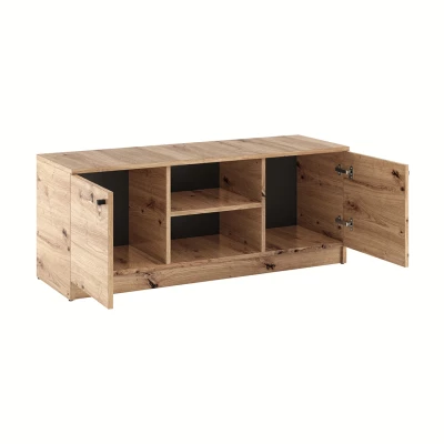 TV stolek s dvířky GIDOEN - dub artisan