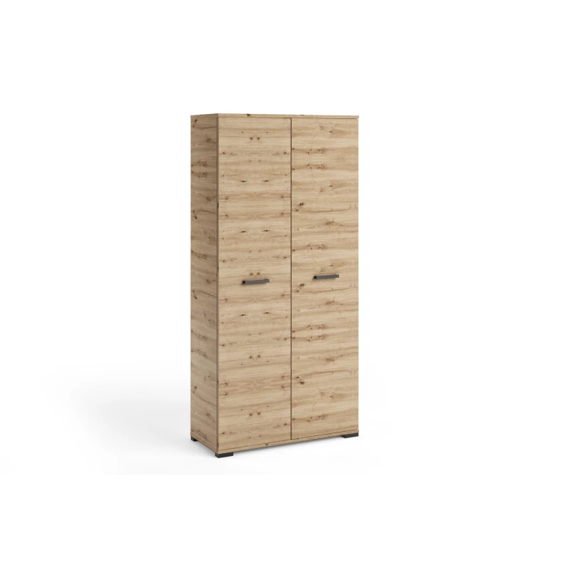 Šatní dvoudveřová skříň 90 cm KLENRI  - dub artisan