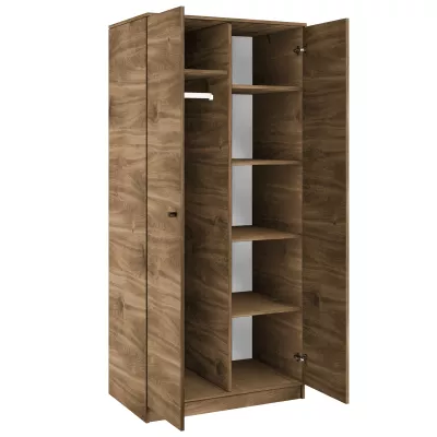 Dvoudveřová šatní skříň 80 cm MIRIEL - brandy castello