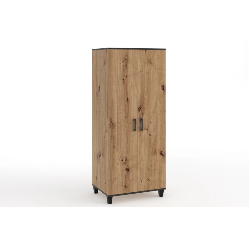 Dvoudveřová šatní skříň 80 cm NAIRI - dub artisan