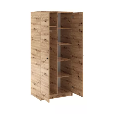 Dvoudveřová skříň 80 cm GIDOEN - dub artisan