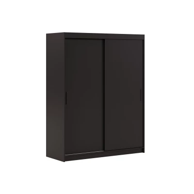 Skříň s posuvnými dveřmi 100 cm WARDIO - černá
