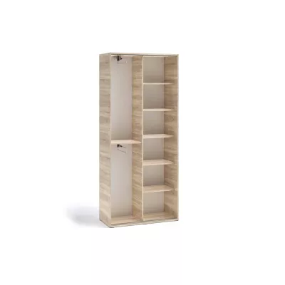 Dvoudveřová šatní skříň 90 cm AUREVIA - dub sonoma
