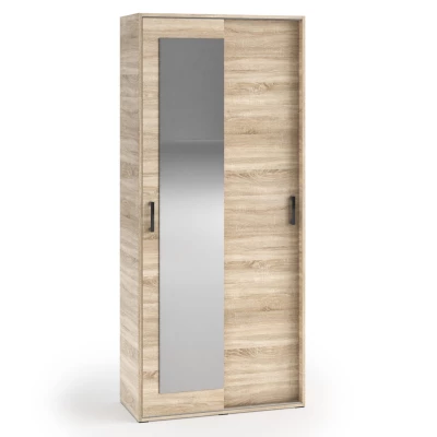 Dvoudveřová šatní skříň 90 cm AUREVIA - dub sonoma