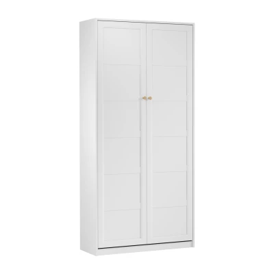 Výklopná postel 90x200 SILVA - bílá / zlatá