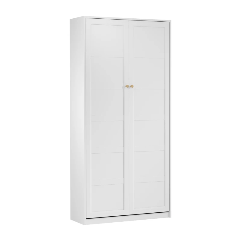 Výklopná postel 90x200 SILVA - bílá / zlatá