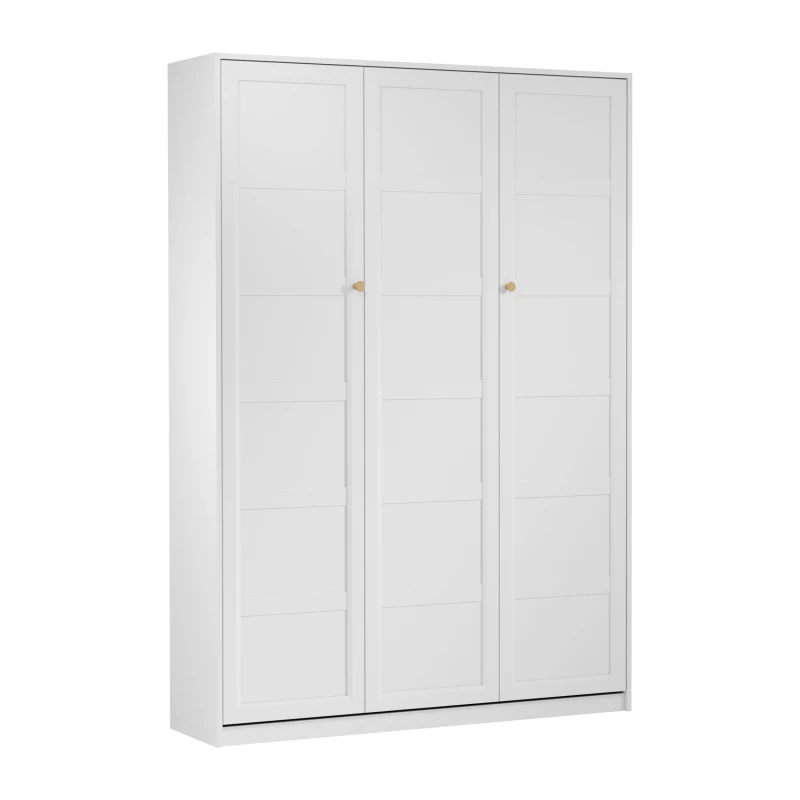 Výklopná postel 140x200 SILVA - bílá / zlatá