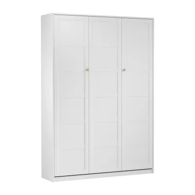 Výklopná postel 140x200 SILVA - bílá / zlatá