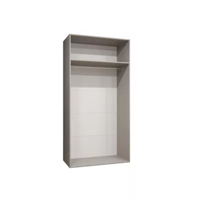 Prostorná šatní skříň HELMA 1 100 cm - dub artisan / černé úchyty