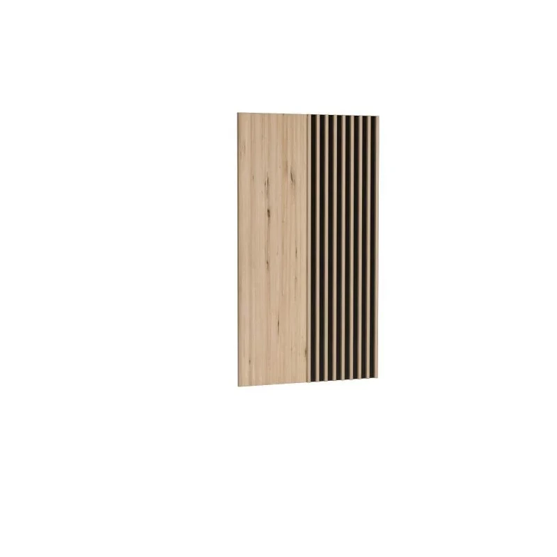 VÝPRODEJ - Nástěnný panel AIMY - dub artisan / černý