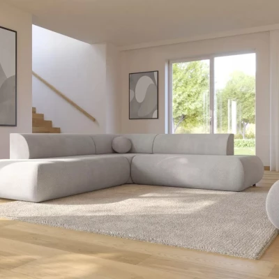 Rozkládací sedačka s úložným prostorem SURREY 2 - světle šedá, levý roh