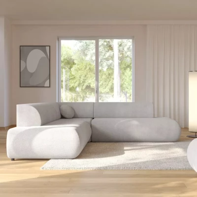 Rozkládací sedačka s úložným prostorem SURREY 2 - světle šedá, levý roh