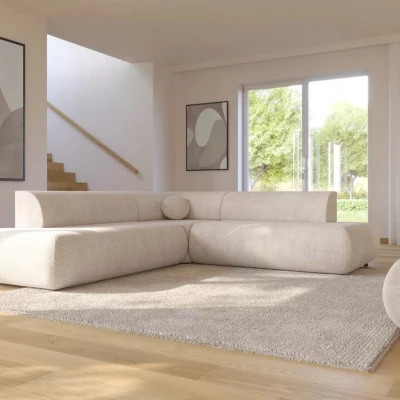 Rozkládací sedačka s úložným prostorem SURREY 2 - béžová, levý roh