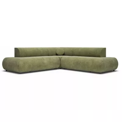 Rozkládací sedačka s úložným prostorem SURREY 2 - khaki, levý roh