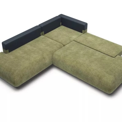 Rozkládací sedačka s úložným prostorem SURREY 2 - khaki, levý roh