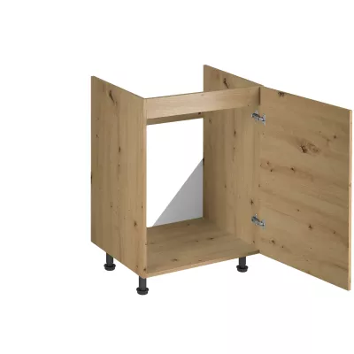Jednodveřová dřezová skříňka VALEN - šířka 60 cm, dub artisan