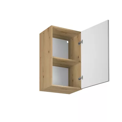 Horní kuchyňská skříňka VALEN - šířka 45 cm, dub artisan / šedobéžová