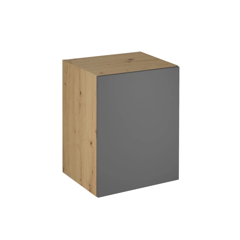 Horní hluboká kuchyňská skříňka VALEN - šířka 60 cm, dub artisan / šedá