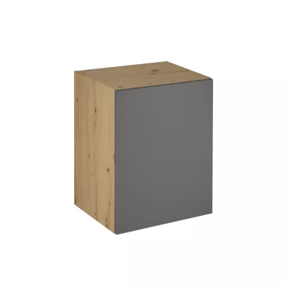 Horní hluboká kuchyňská skříňka VALEN - šířka 60 cm, dub artisan / šedá