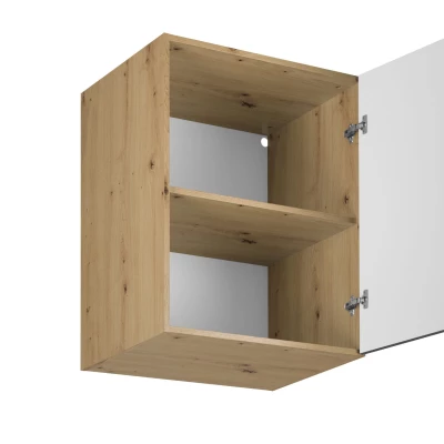 Horní hluboká kuchyňská skříňka VALEN - šířka 60 cm, dub artisan / šedá