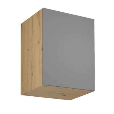 Horní hluboká kuchyňská skříňka VALEN - šířka 60 cm, dub artisan / šedobéžová