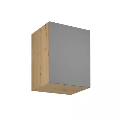 Horní hluboká kuchyňská skříňka VALEN - šířka 60 cm, dub artisan / šedobéžová