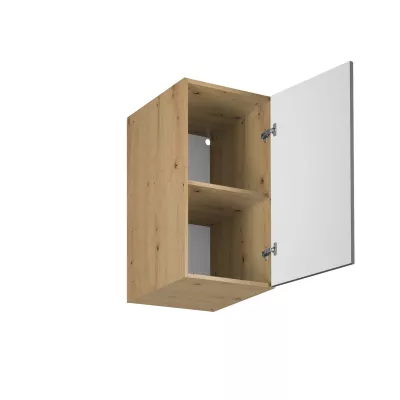 Horní hluboká kuchyňská skříňka VALEN - šířka 40 cm, dub artisan / šedá