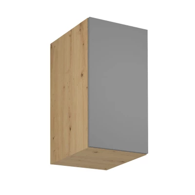 Horní hluboká kuchyňská skříňka VALEN - šířka 40 cm, dub artisan / šedobéžová