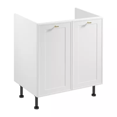 Dolní dřezová skříňka SALERNO - šířka 80 cm, bílá