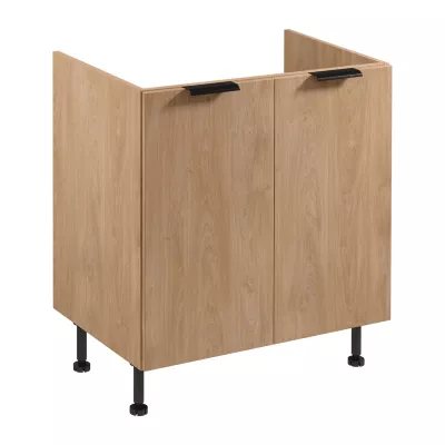Dolní dřezová skříňka SALERNO - šířka 80 cm, dub