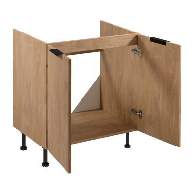 Dolní dřezová skříňka SALERNO - šířka 80 cm, dub