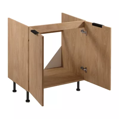 Dolní dřezová skříňka SALERNO - šířka 80 cm, dub