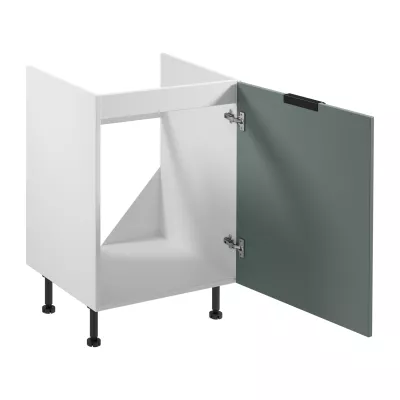 Dřezová skříňka SALERNO - šířka 60 cm, bílá / zelená