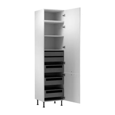 Potravinová skříň SALERNO - šířka 60 cm, bílá