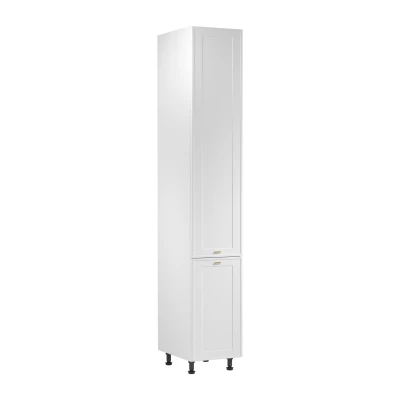 Vysoká kuchyňská skříň SALERNO - šířka 40 cm, bílá