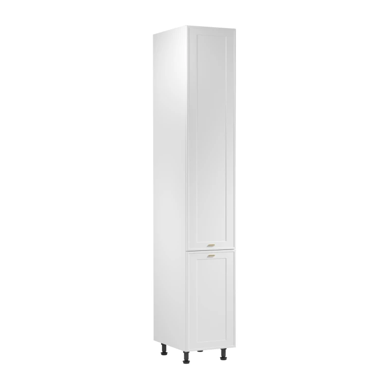 Vysoká kuchyňská skříň SALERNO - šířka 40 cm, bílá