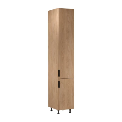 Vysoká kuchyňská skříň SALERNO - šířka 40 cm, dub
