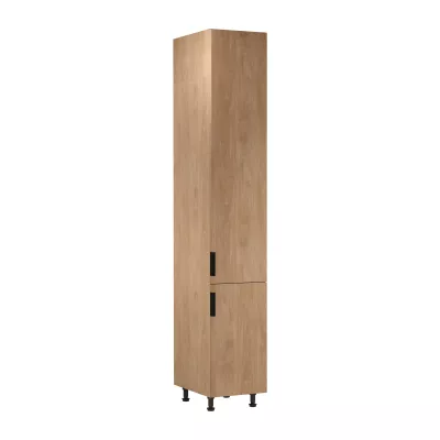 Vysoká kuchyňská skříň SALERNO - šířka 40 cm, dub